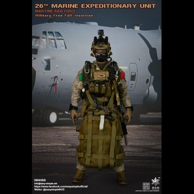 Американский морской пехотинец с парашютом - Коллекционная ФИГУРКА 1/6 MEU MRF Military Free Fall Insertion Desert (26043SD) - Easy&amp;Simple
