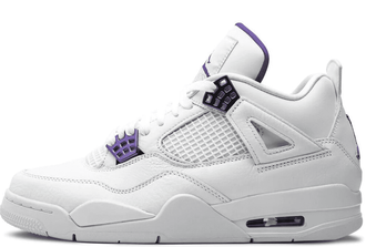Nike Air Jordan Retro 4 Court Purple Metallic сбоку