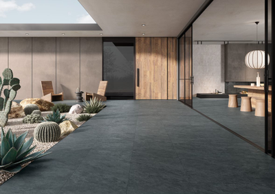 QUARSTONE, керамогранит, 60x60 см, Антрацит Матовый R10B 7Рек (8 мм), K948044R