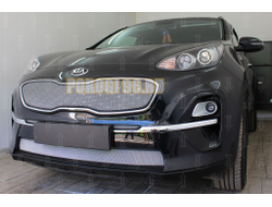 Защита радиатора KIA Sportage IV 2018- chrome верх