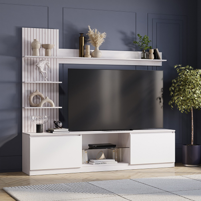 Гостиная "Убер ГС-05" ясень белый  (BTS)