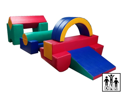 Мягкая модульная Полоса препятствий (12 предметов)