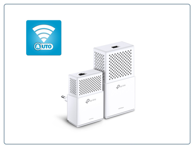 TP-LINK, HomePlug AV2 Сетевой адаптер PowerLine 1200 Мбит/с Ethernet + WiFi точка доступа (комплект 2 шт.)
