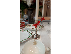 Подсвечник металлический, высота 22 см