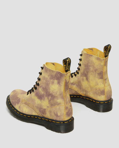 Ботинки Dr Martens 1460 Pascal Tie Dye Yellow