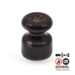 Керамический изолятор 23х18 коричневый