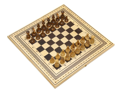 Шахматы + шашки + нарды "Тульские. Игровые" большие