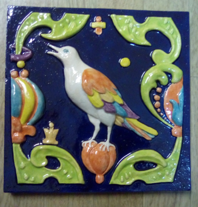 Соловей свободы (фасадный изразец)