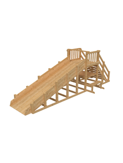 Зимняя деревянная заливная горка Выше Всех Ледянка 1