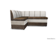 Кухонный Угловой диван "Форум-8" Коричневый/Слоновая кость Левый