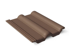 Цементно-песчаная черепица BRAAS Франкфуртская Темно-коричневый