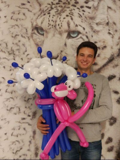 букет "розовая пантера"