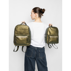 Женский кожаный рюкзак Anzolla Premium gold kiwi (арт. 
3040-59)
