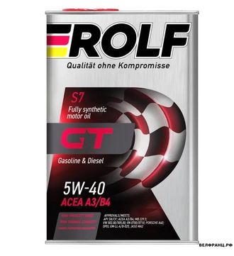 ROLF GT 5W40 4L мотор. синт. A3/B4, SN/CF