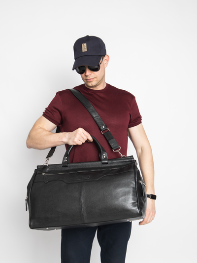 Кожаный саквояж Otranto Premium anthracite (арт. 4006-51)