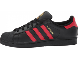 Adidas Superstar All Black Red