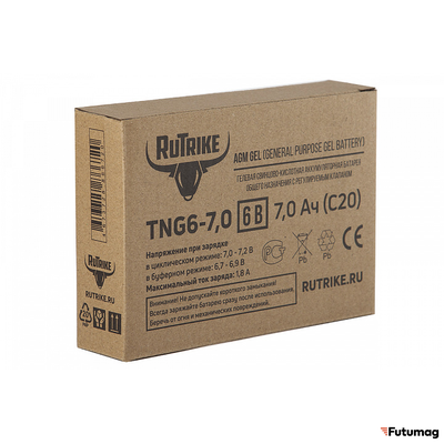 Аккумуляторная батарея RuTrike TNG6-7,0 (6V7,0A/H C20)