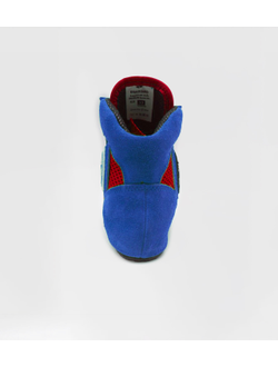 Борцовки для самбо ВФС BRAVEGARD Ascend на липучке сине-красные