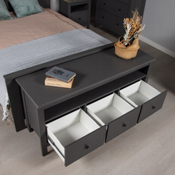 Сага Тумба 3 ящика 1312х622х414 серый