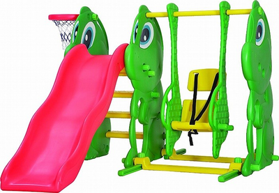 Горка с качелями Lerado «Лягушонок»