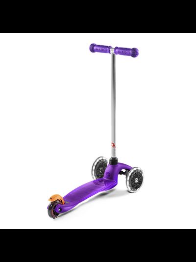 Самокат MINI MICRO СИРЕНЕВЫЙ LED СВЕТЯЩИЕСЯ КОЛЕСА