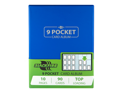 Альбом для карт "Blackfire" cо встроенными листами 3х3 - Blue