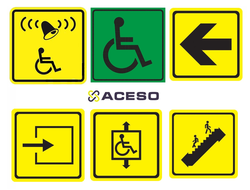 Тактильные пиктограммы знаки доступности для инвалидов купить