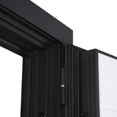 Стальная дверь   Снегирь с окном (терморазрыв 3к). Заказная модель.