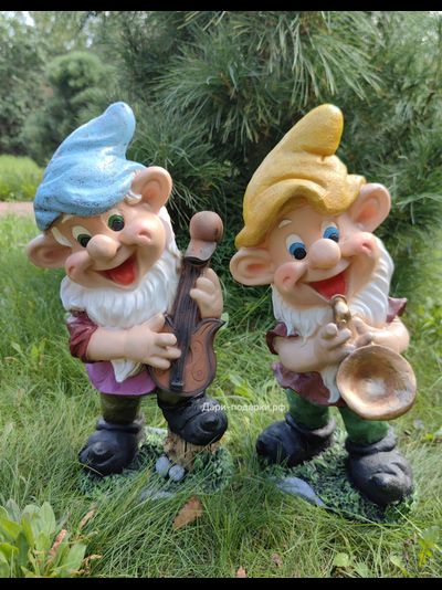 Гном музыкант с саксофоном 42*22см   1,5кг   полистоун Россия  2376//091036-1