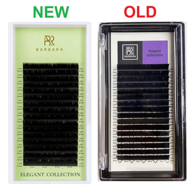 Ресницы чёрные BARBARA «ELEGANT» - Одна длина (16 линий)