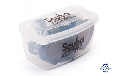 Маска для дайвинга с трубкой Scuba Brothers Flipper Black, комплект