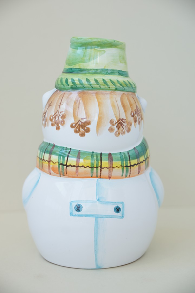 Снеговик с пуговкой