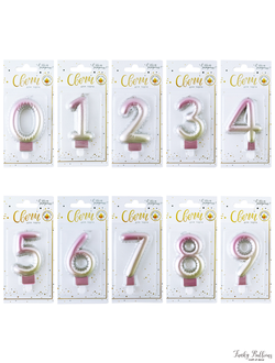 Свеча тортовая цифра "Нежный градиент"