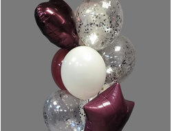 Сет из гелиевых шаров "Снежная вишня"