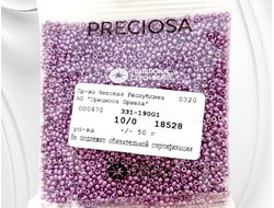 Сиреневый непрозрачный бисер