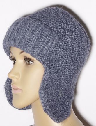 Шапка женская ушанка "Зиг-заги" 11526  джинс, красная, т.серая, кофе, серая, синяя. фиолетовая