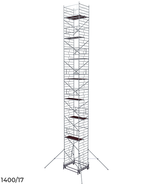 Вышка модульная алюминиевая 1400/17