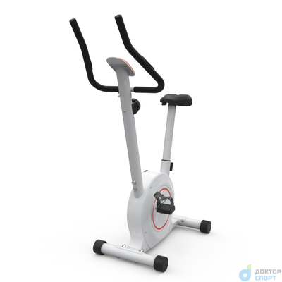 Велотренажер DFC B504BWO магнитный (белый корпус, оранжевая полоса)