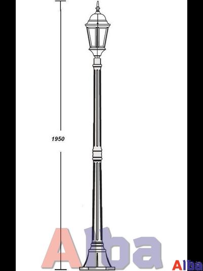 Astoria 408 2L черн Парковый светильник