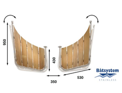 Транцевая площадка Batsystem PS55 950 x 430 x 530 мм, 9519037428