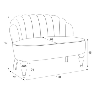 Диван «Шелли» арт. M17