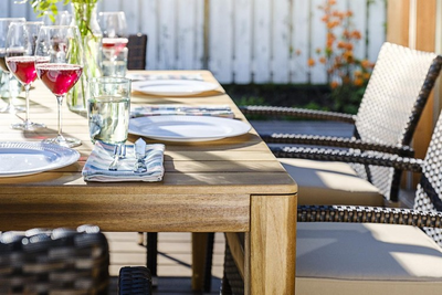 Обеденный комплект Aura 170 см на 6 персон со стульями