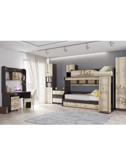 Подростковая Орион венге/делано вариант 1 (ТЭКС)