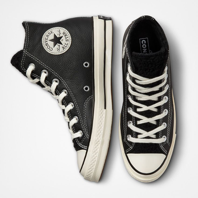 Кеды Конверс 70 зимние черные высокие 172364C фото