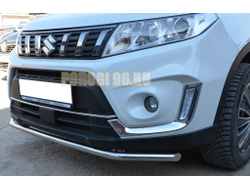 Защита переднего бампера d42 для Suzuki Vitara (2019-...)