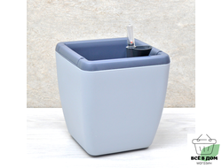 Горшок цветочный Munchen 5л с внутренней вставкой 2,2 л квадратный ( утренний туман)