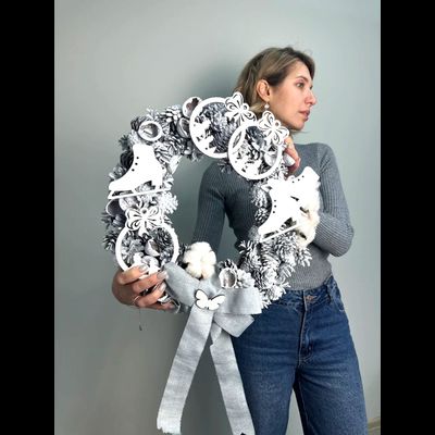 Новогодний венок № 1183