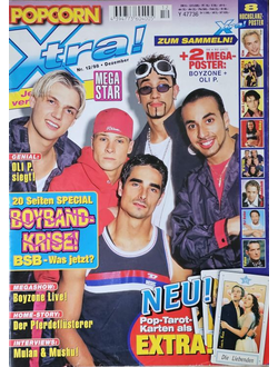Popcorn Xtra Magazine December 1998 Backstreet Boys, Oli P, Boyzone, Cita, N Sync, DJ Bobo, Matt Leb