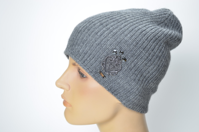 Вицио 9015 шапка зима 2024 - 2025 стразы