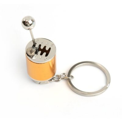 Брелок рычаг КПП, металл, ЗОЛОТО